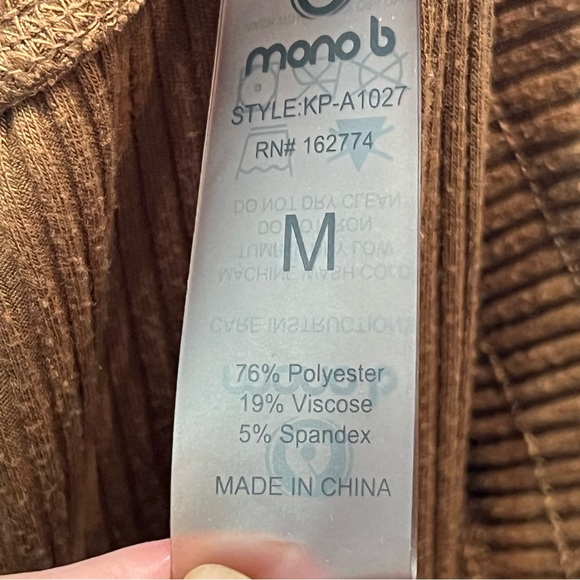 MONO B Ribbed Joggers - Picture 3 of 7